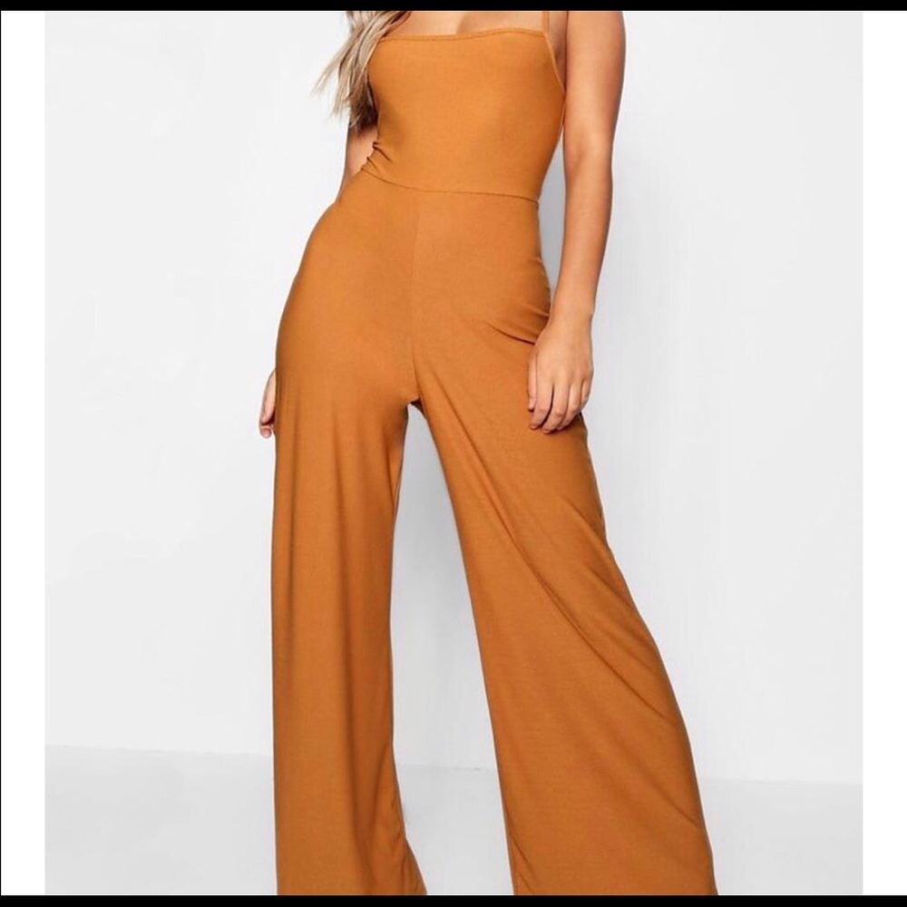 Burnt Yellow Boohoo Jumpsuit